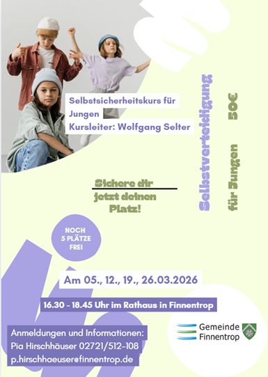 Selbstsicherheitskurs f�r Jungen